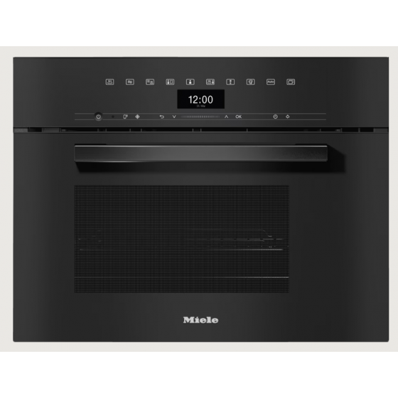 MIELE DGM 7440 Εντοιχιζόμενος Φούρνος ατμού με μικροκύματα 40lt 59.5cm Obsidian Black